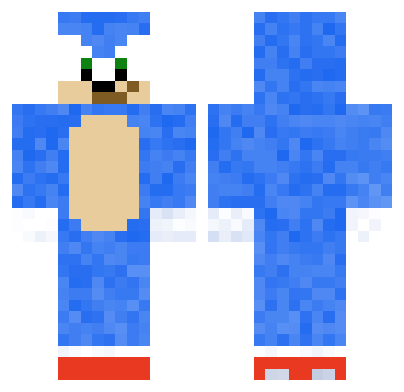 Wiktorkukubi Minecraft skin, front and back view