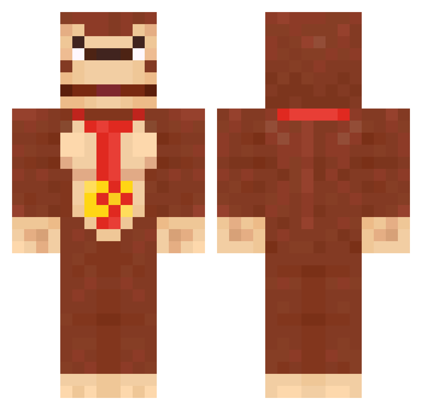 jonespig14 Minecraft skin, front and back view