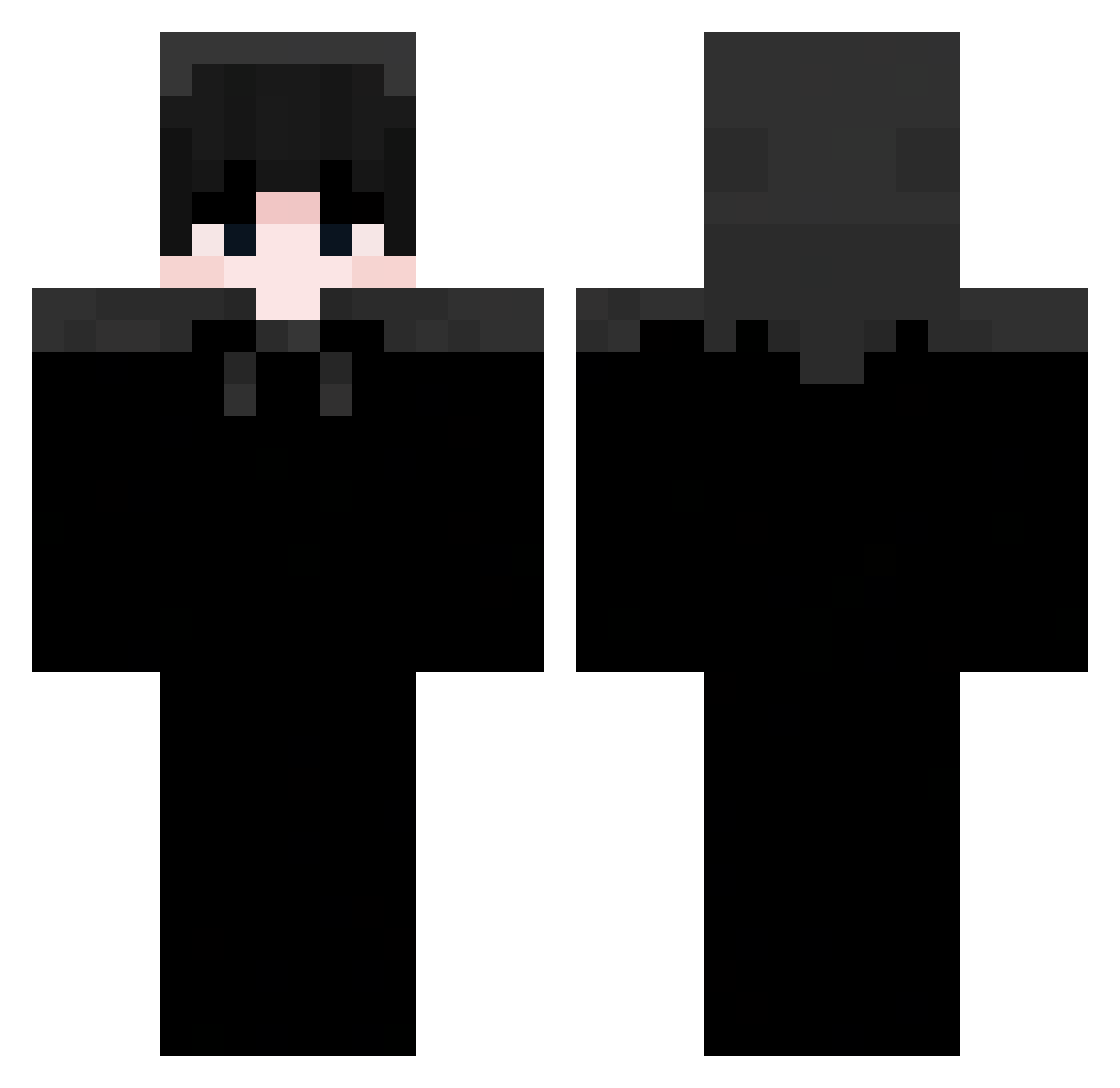 v1ppx Minecraft skin, front and back view