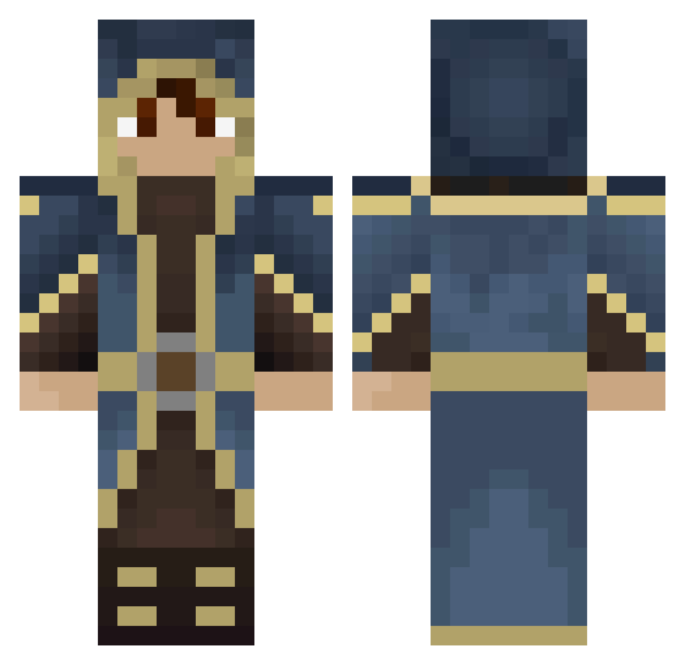 Ardith Minecraft skin, front and back view