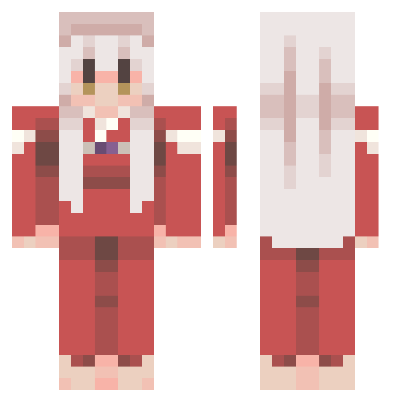 TheSIMP69420 Minecraft skin, front and back view