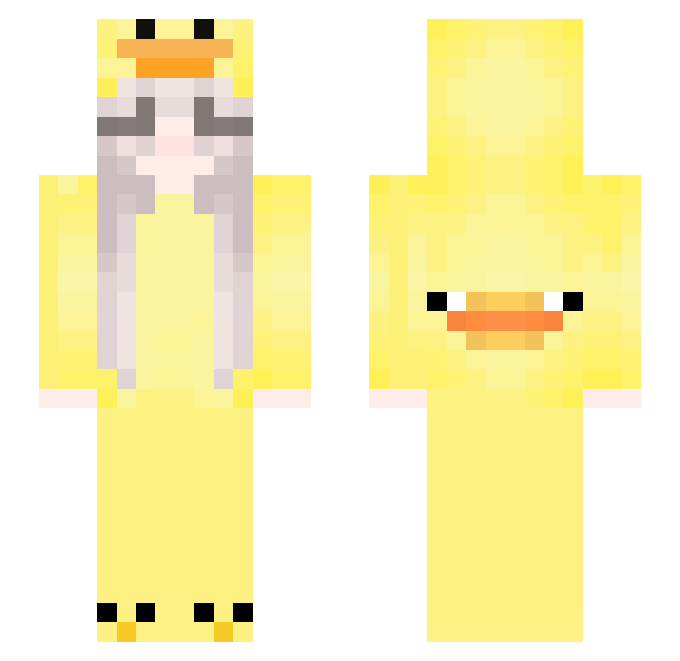 Xx_MoonxLight_xX Minecraft skin, front and back view