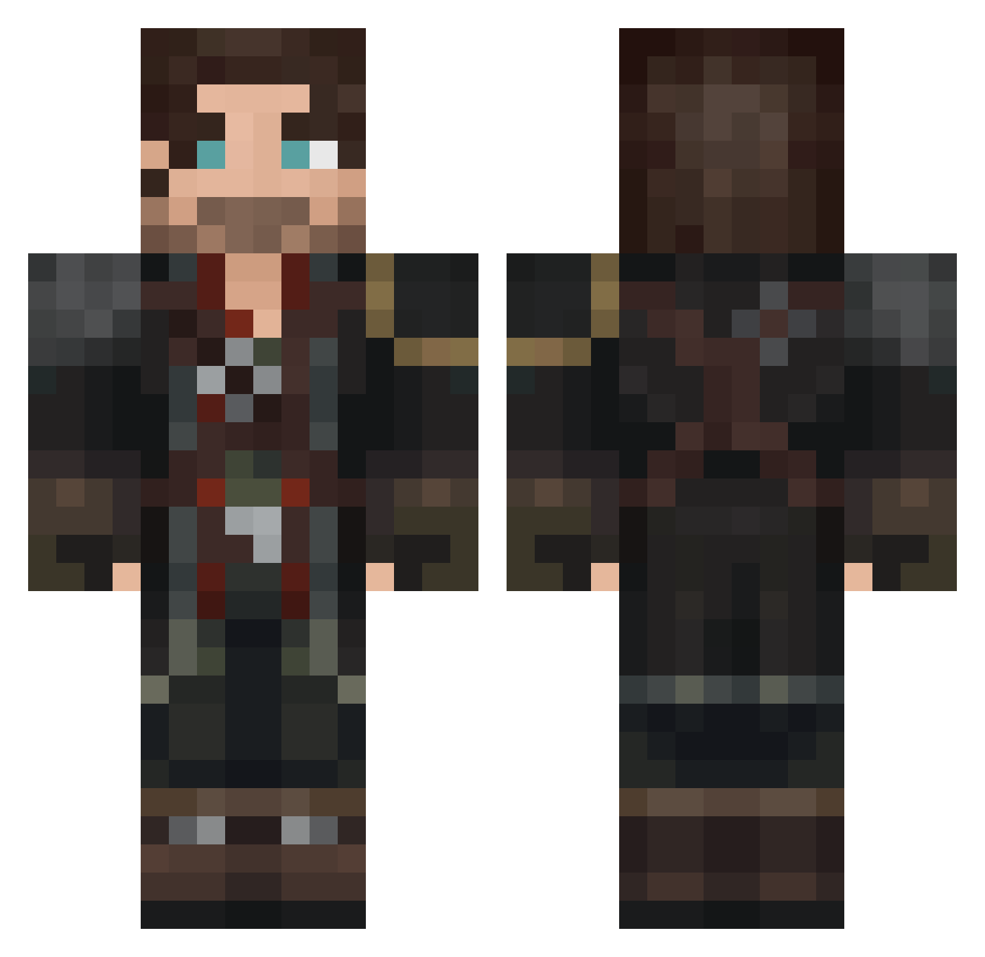 ADRIEN_BOX Minecraft skin, front and back view
