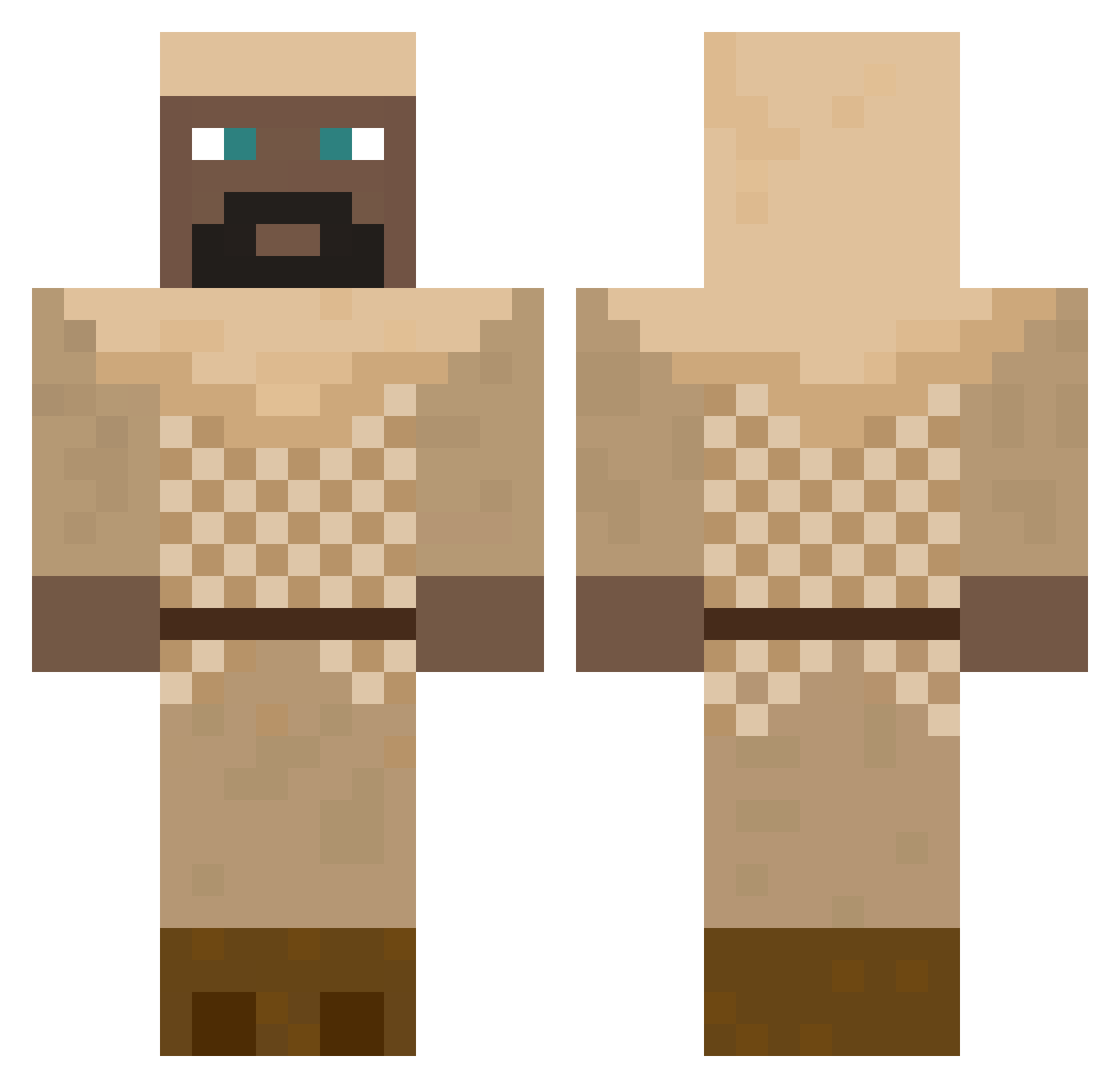 FazeBanks69 Minecraft skin, front and back view