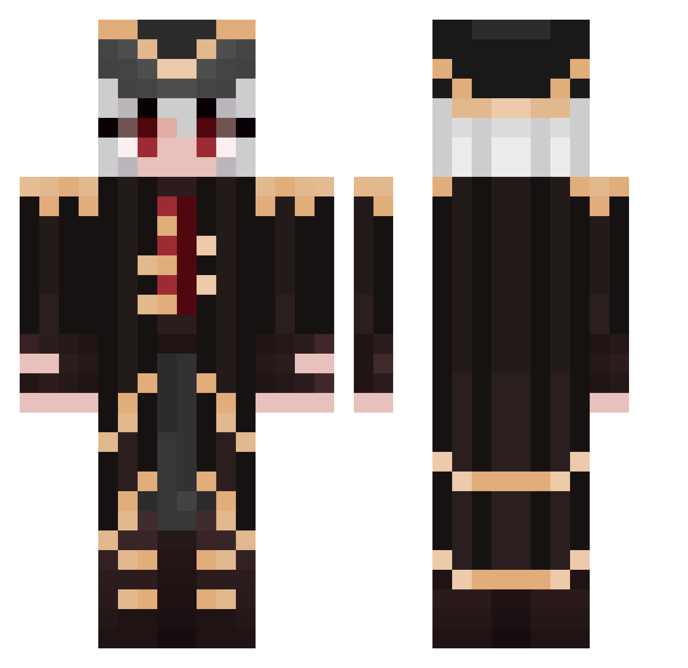 Richard_zx Minecraft skin, front and back view