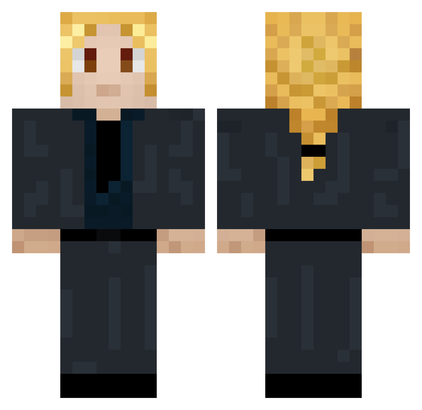 rodiguedes Minecraft skin, front and back view