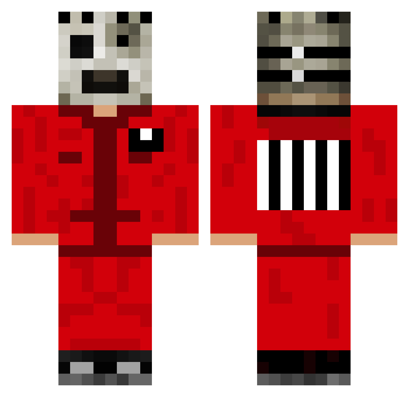 JuanFPG Minecraft skin, front and back view