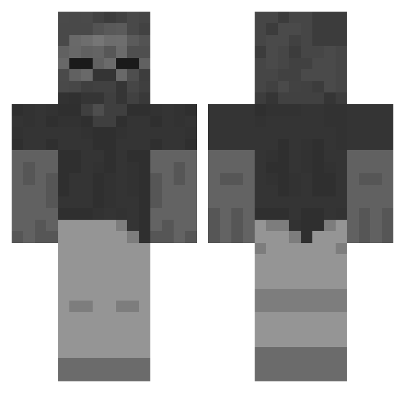 DeguldegulRammus Minecraft skin, front and back view
