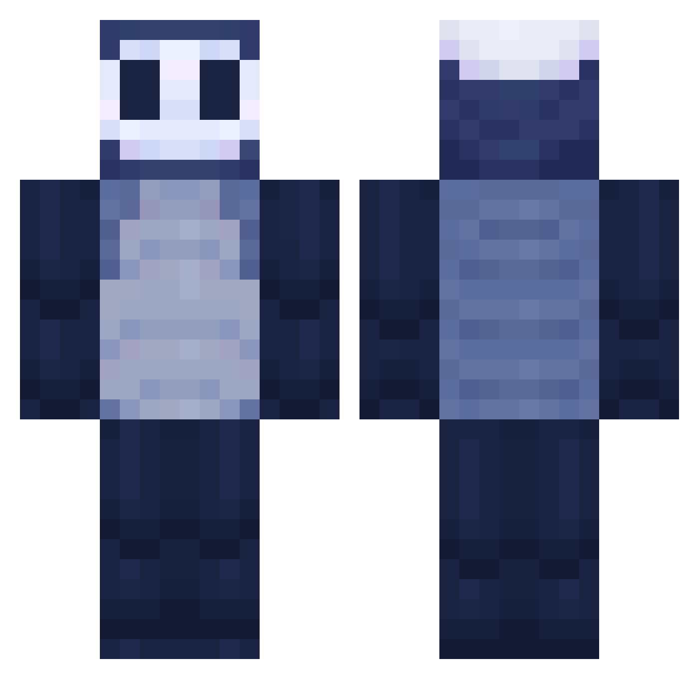 matsKL476 Minecraft skin, front and back view