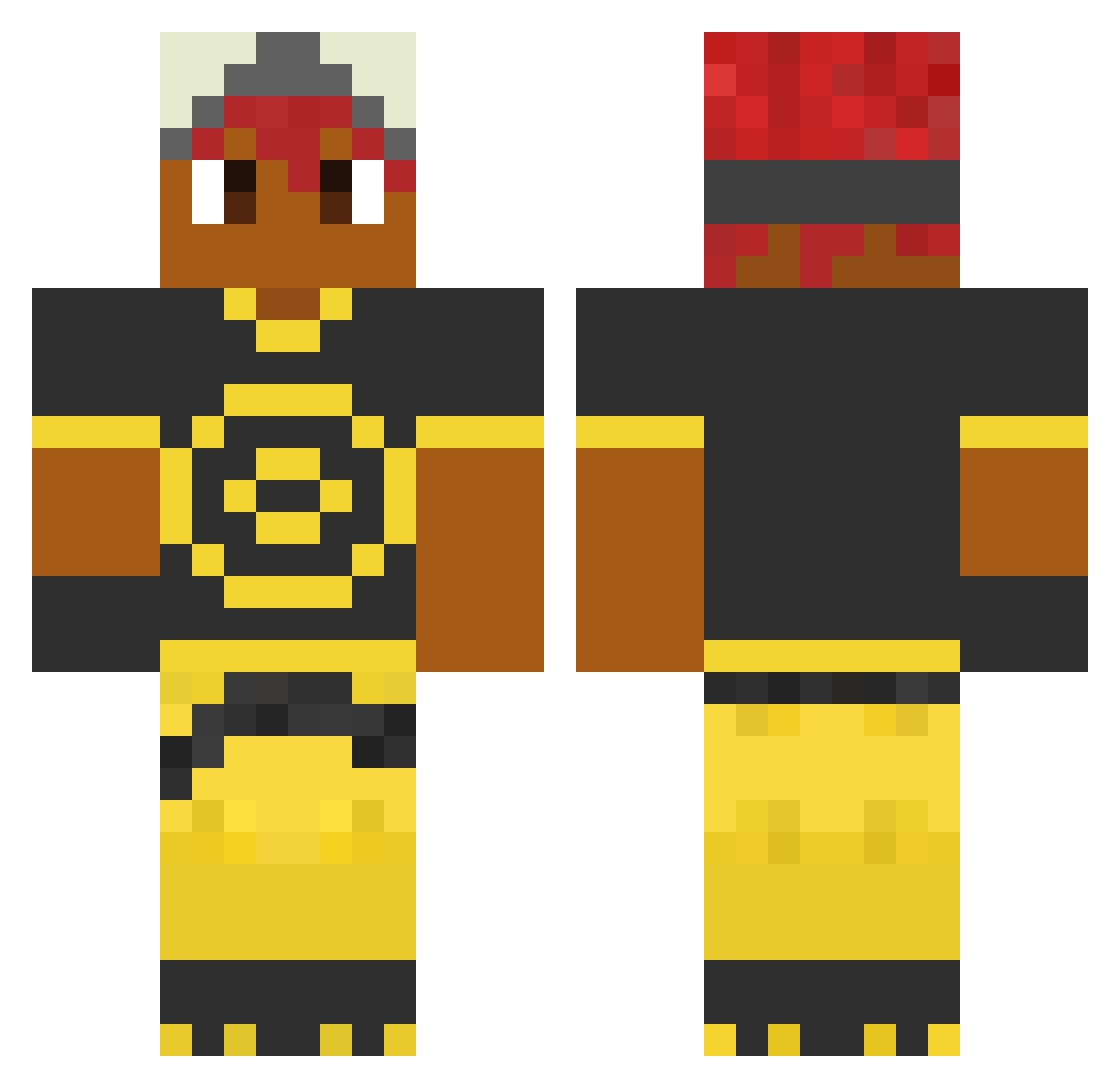 Sousei3456 Minecraft skin, front and back view