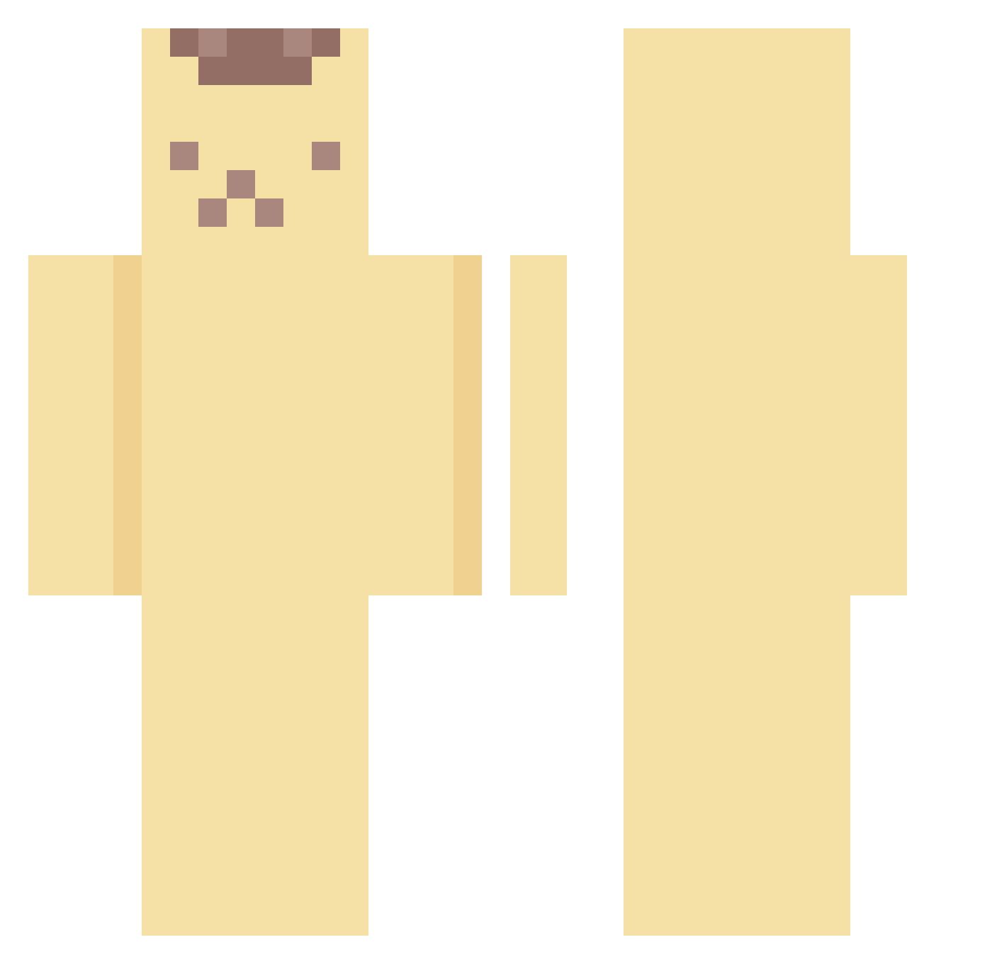 StevenAfterNotSu Minecraft skin, front and back view