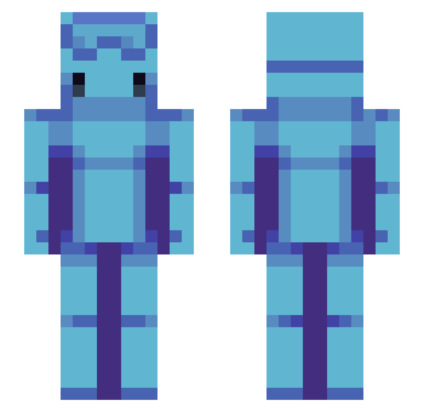 liquid_uranium Minecraft skin, front and back view