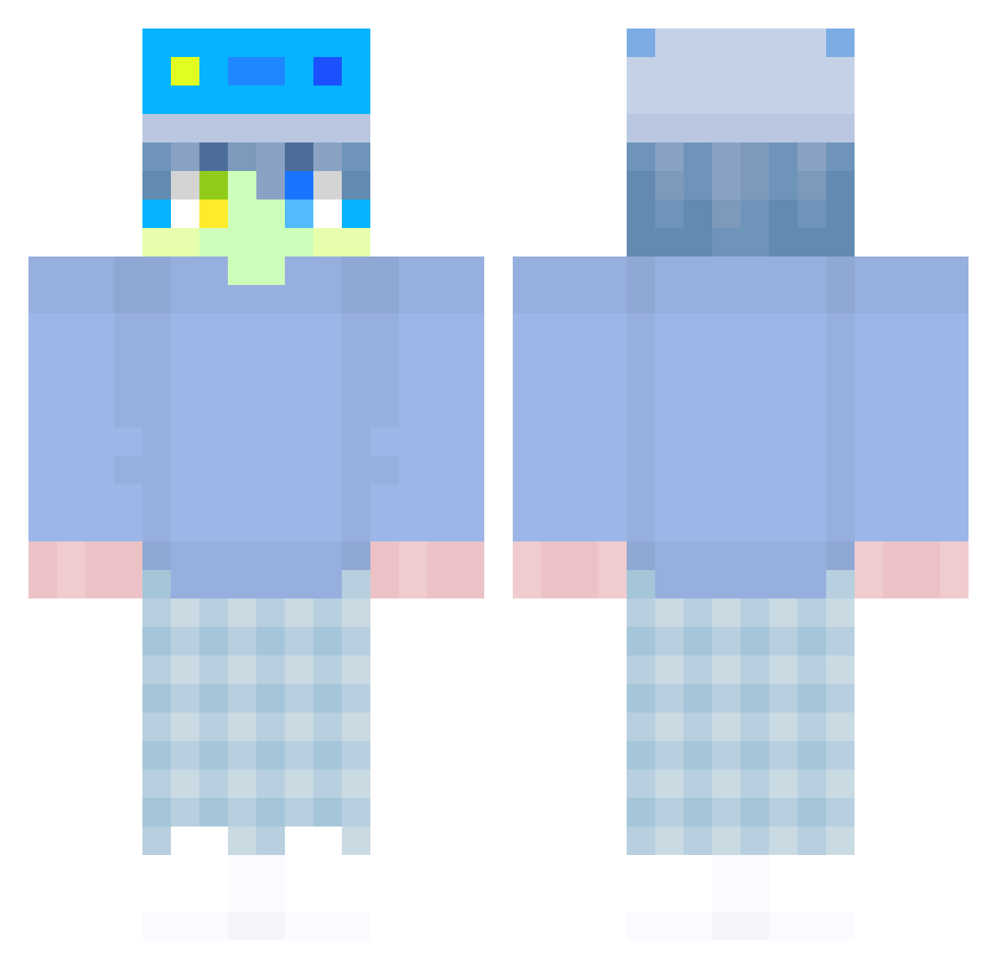 HongPhatMC Minecraft skin, front and back view