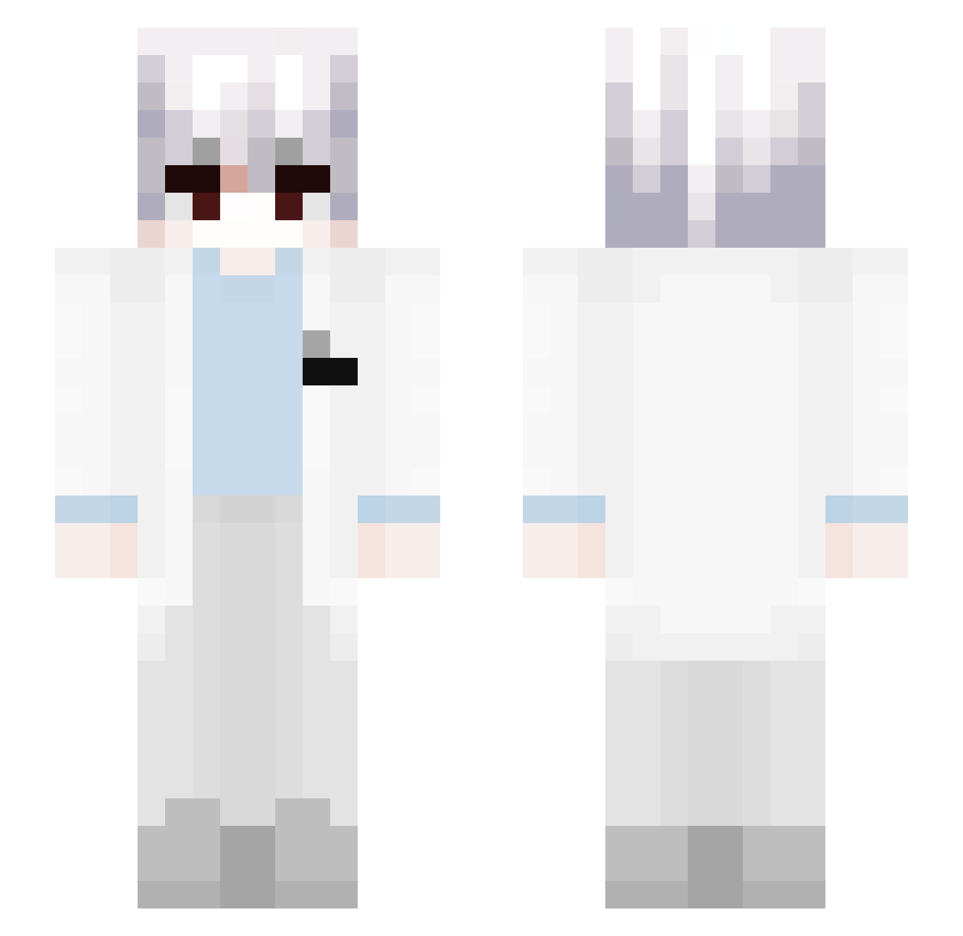 F1dgulya Minecraft skin, front and back view