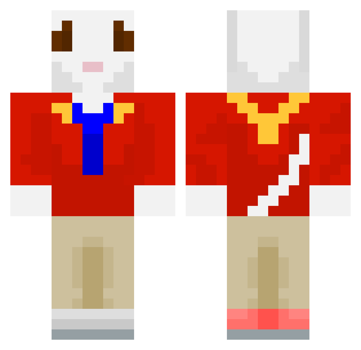 Stuey_ Minecraft skin, front and back view