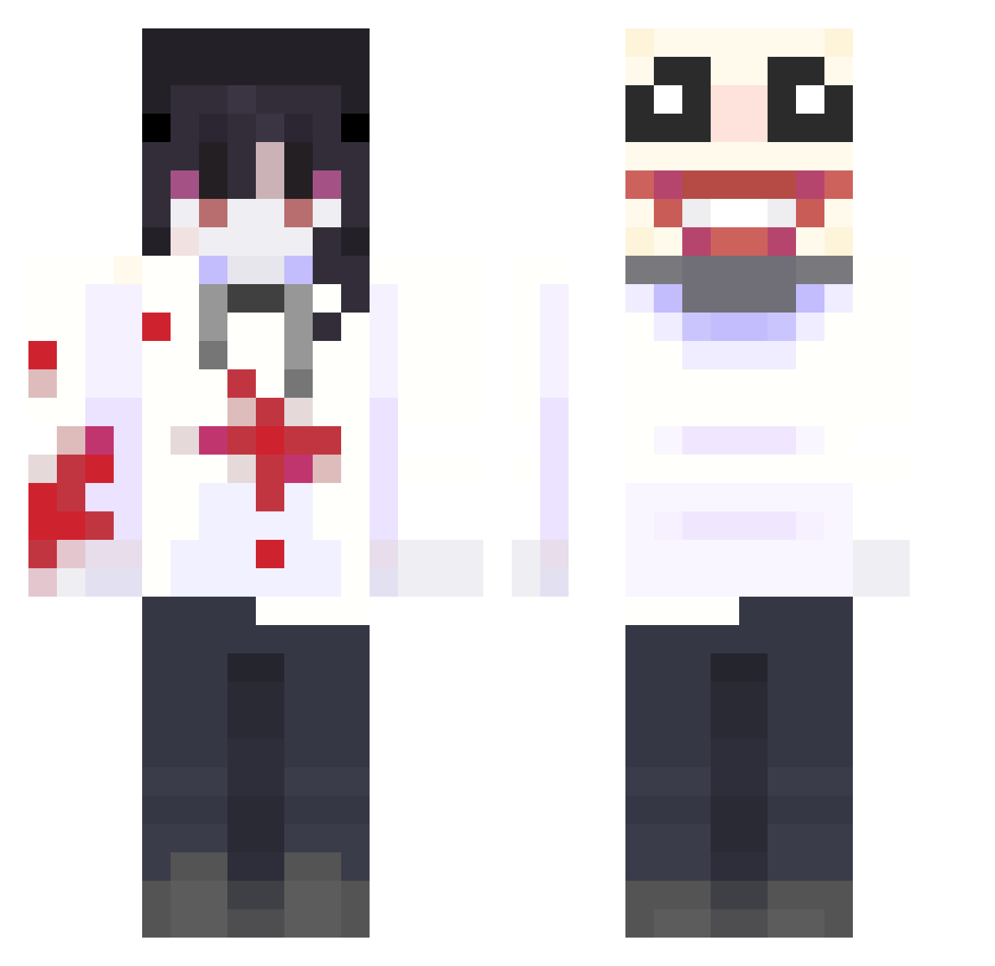 cykodk Minecraft skin, front and back view