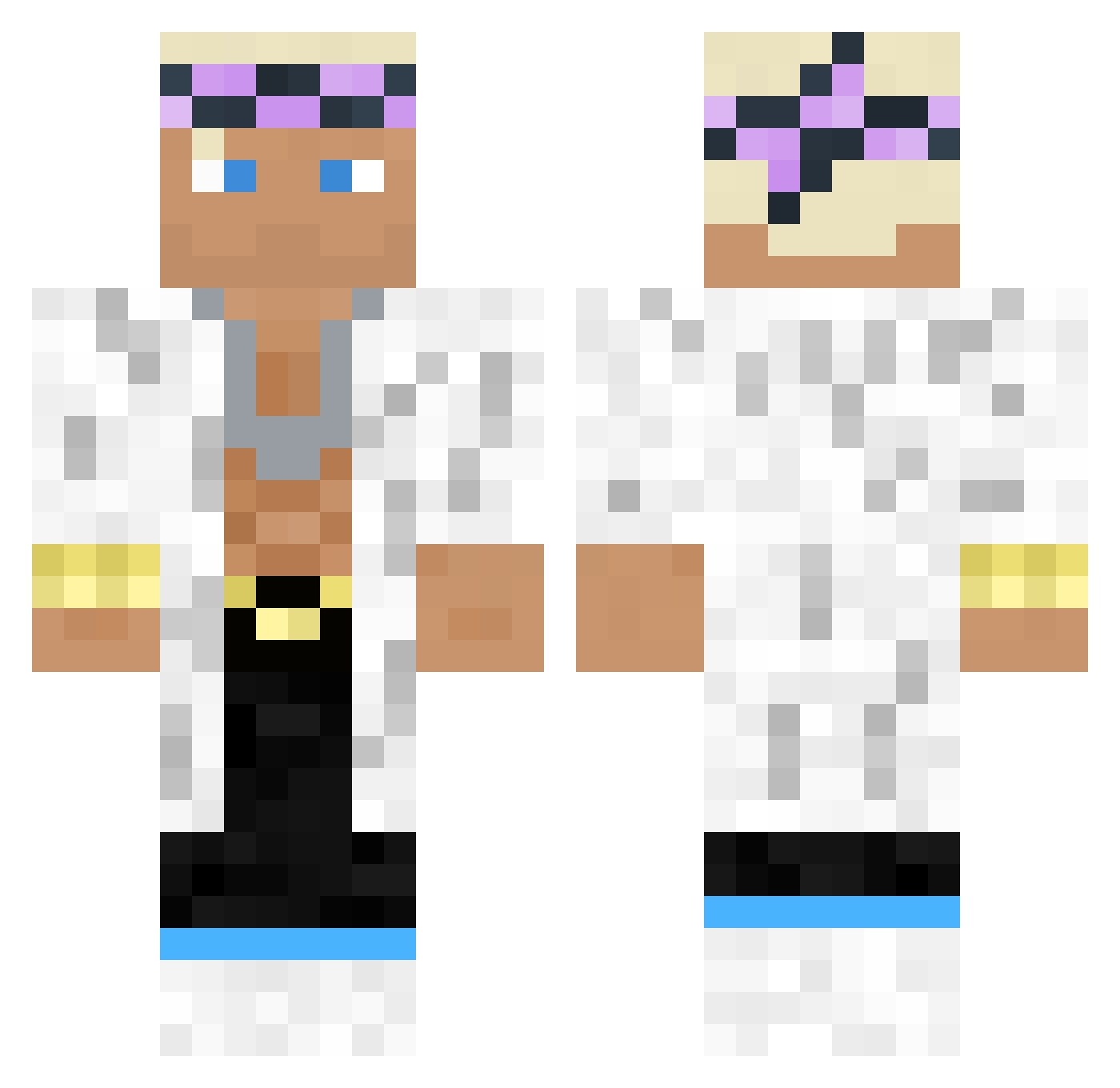 shabab_kebab Minecraft skin, front and back view