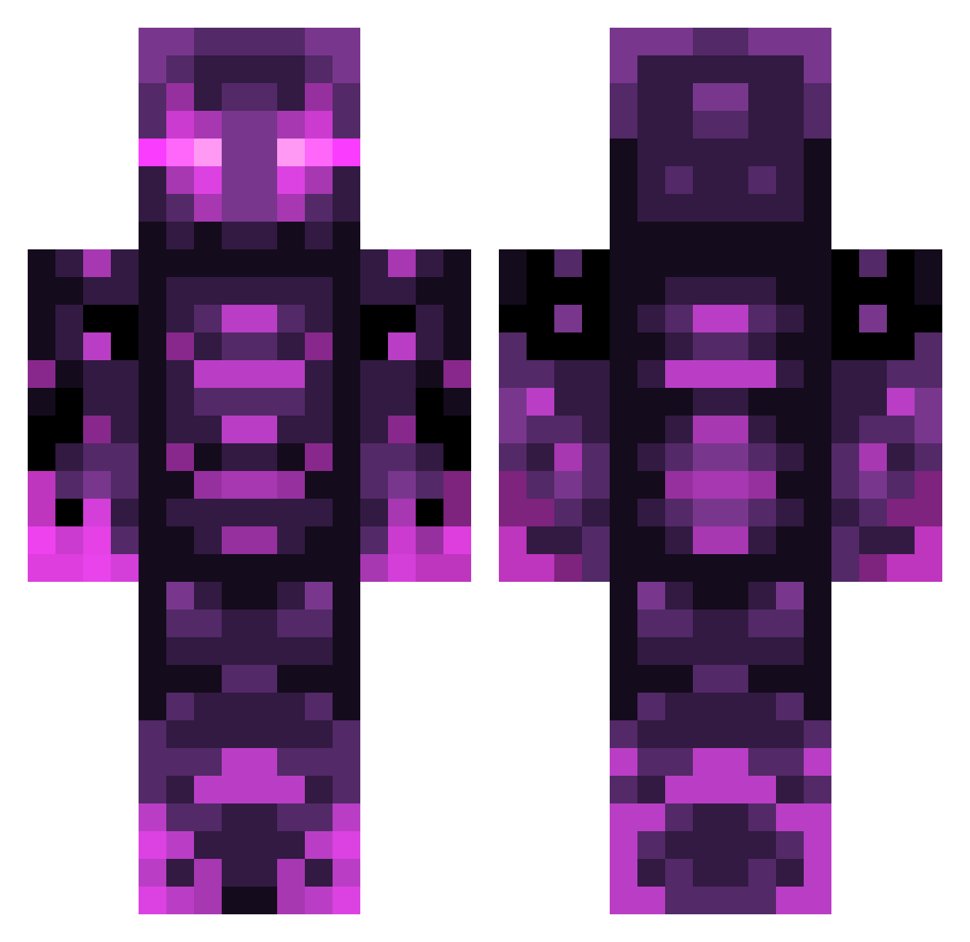 killermuzan1 Minecraft skin, front and back view
