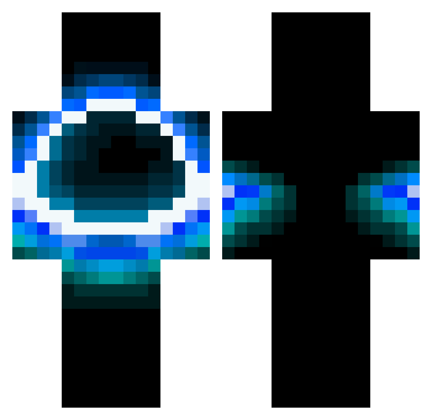 AbdullahAX82 Minecraft skin, front and back view