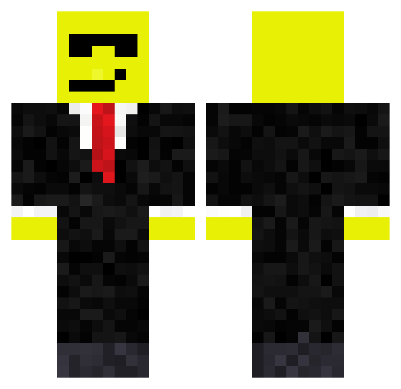 IAteARat Minecraft skin, front and back view