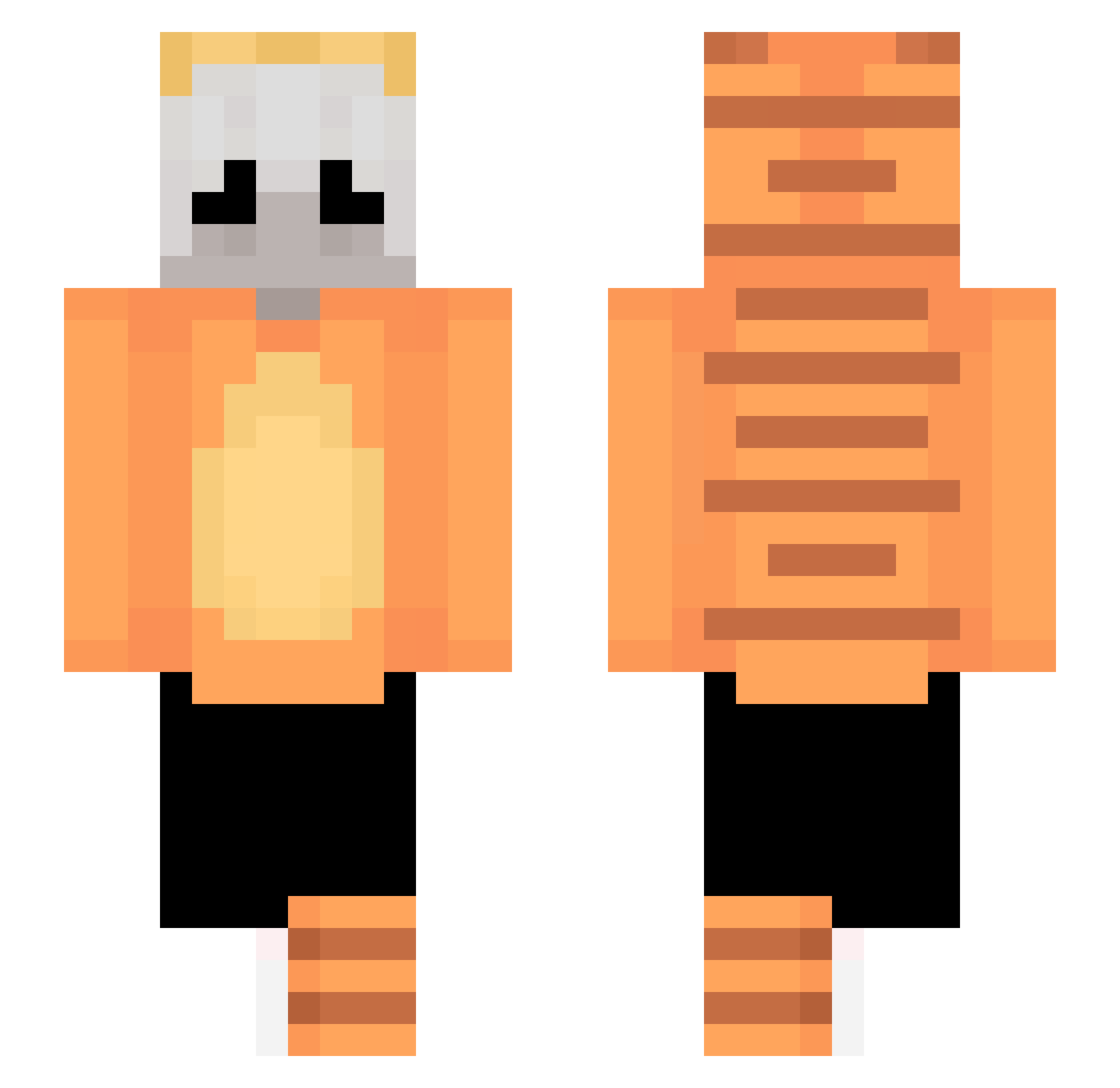 kostrzii1 Minecraft skin, front and back view