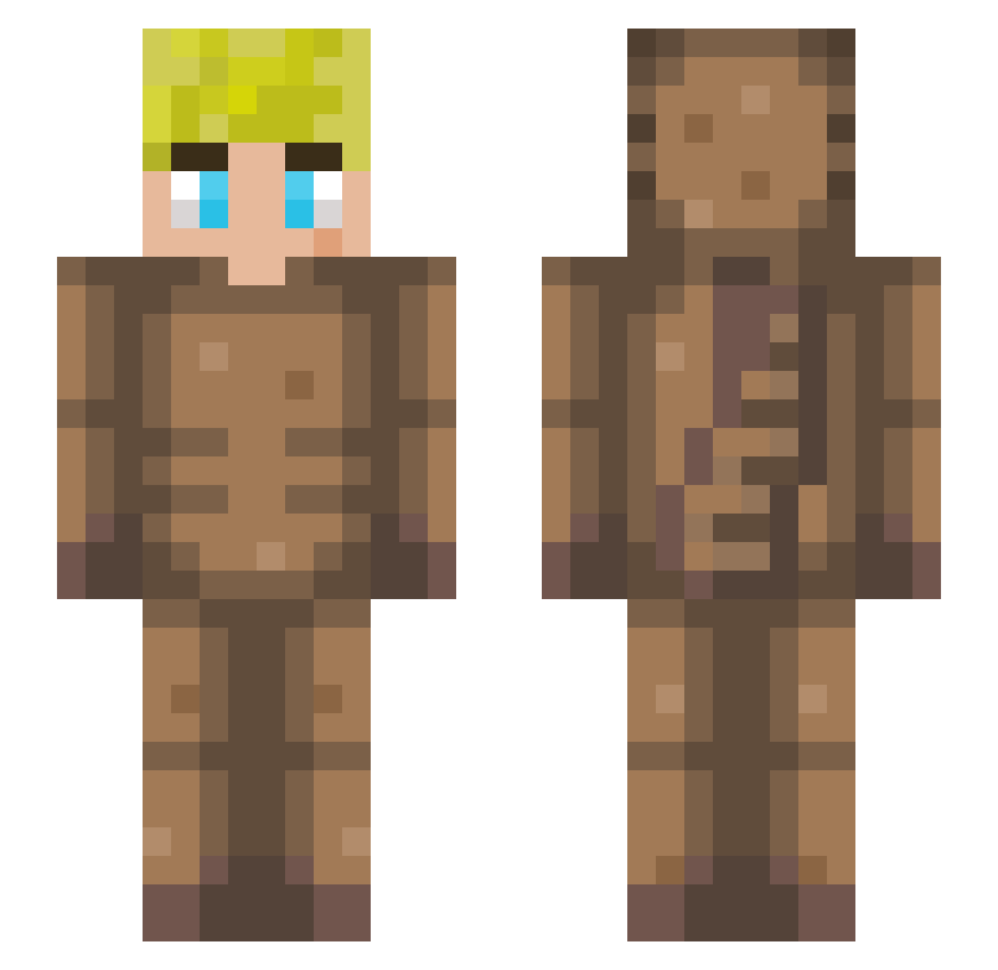 jamesy0411 Minecraft skin, front and back view