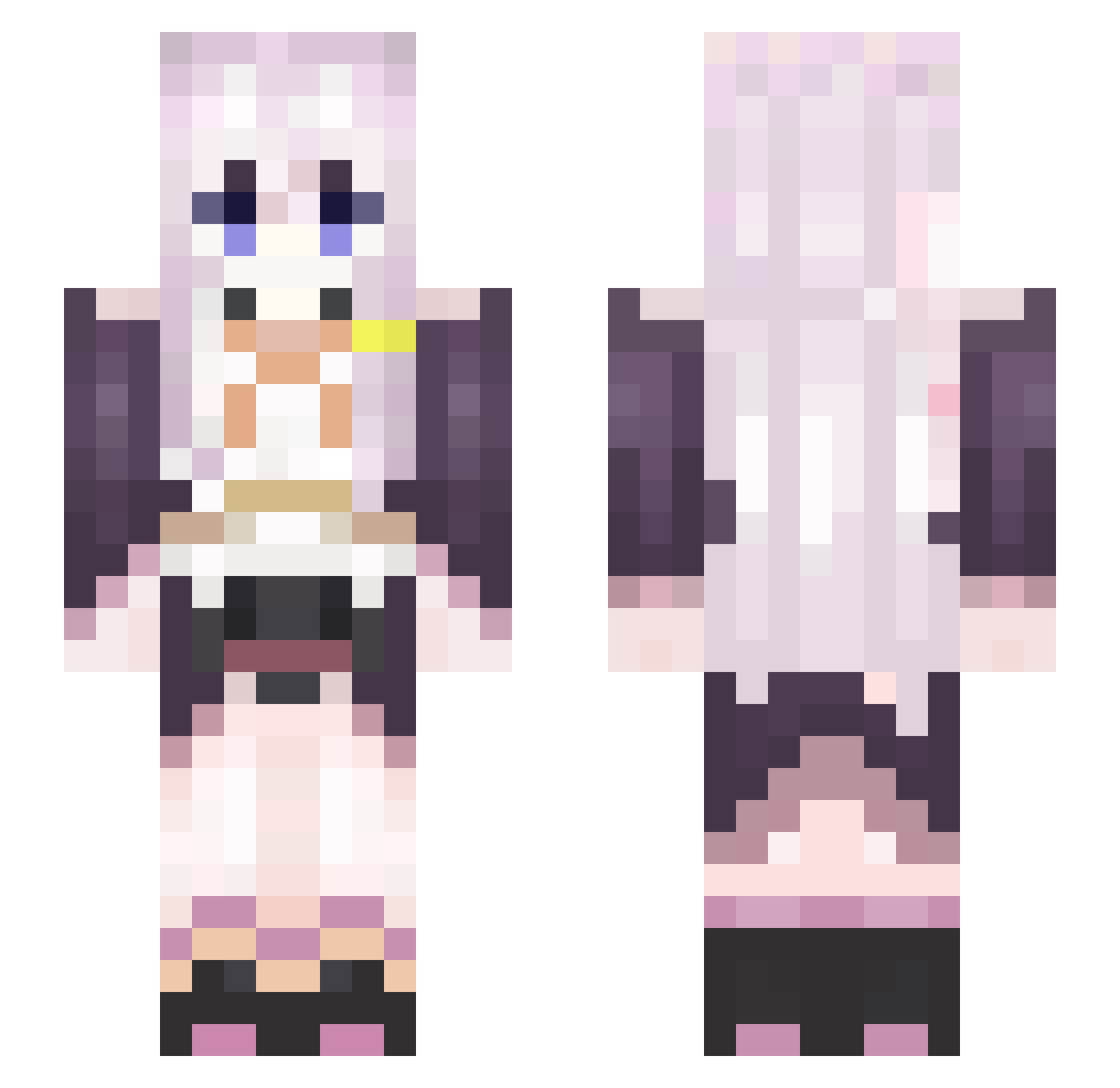 VesWynnIX Minecraft skin, front and back view