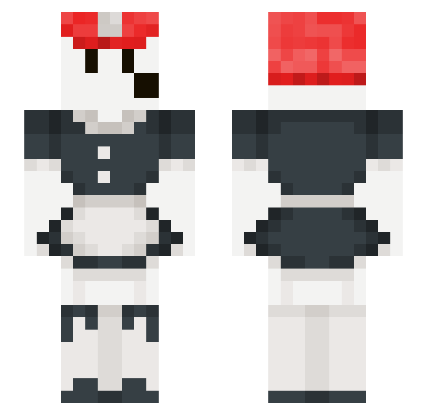 kakeoflove Minecraft skin, front and back view