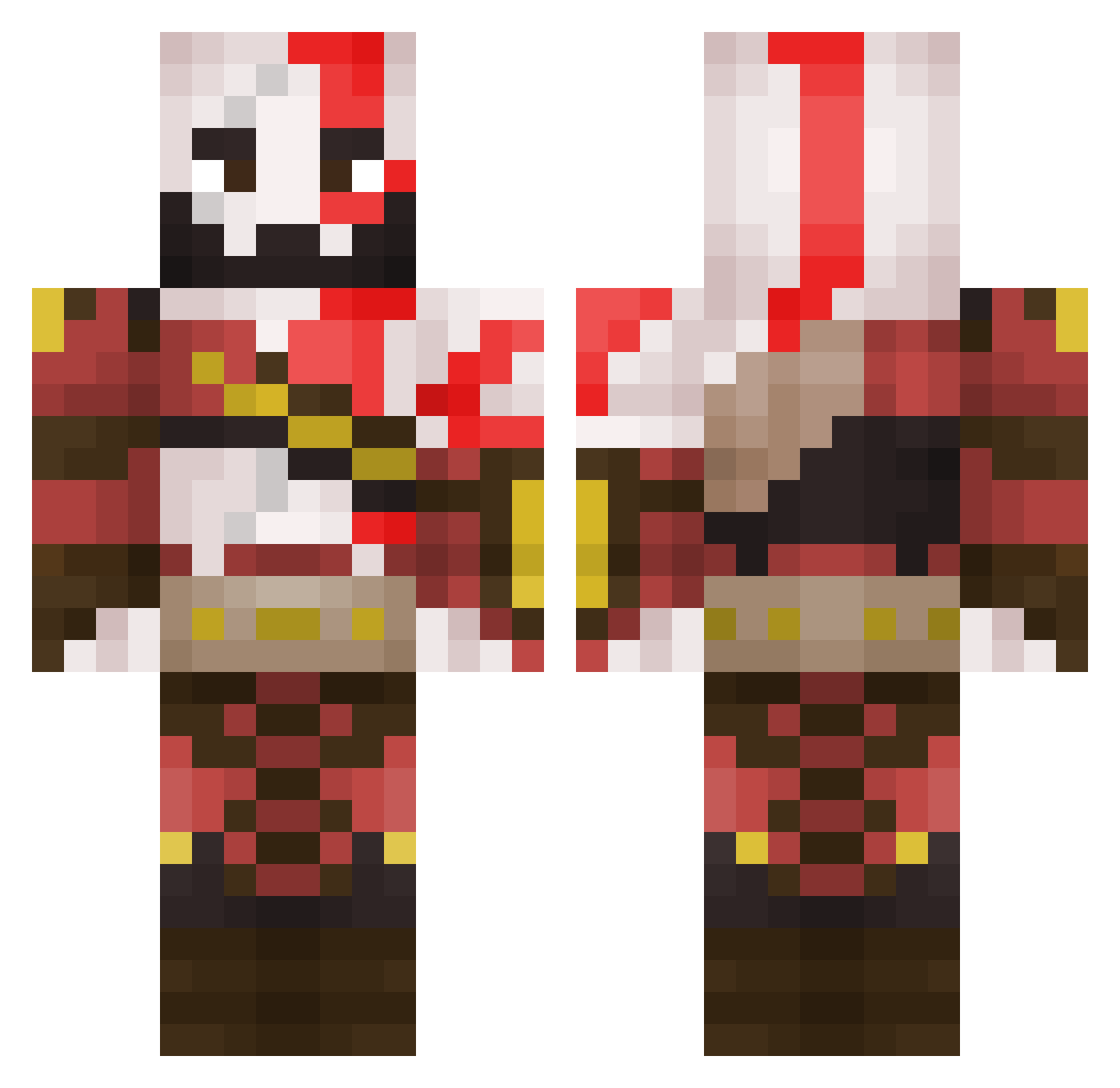 Jayjan5 Minecraft skin, front and back view