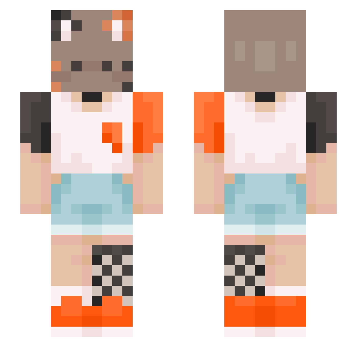 Had78 Minecraft skin, front and back view