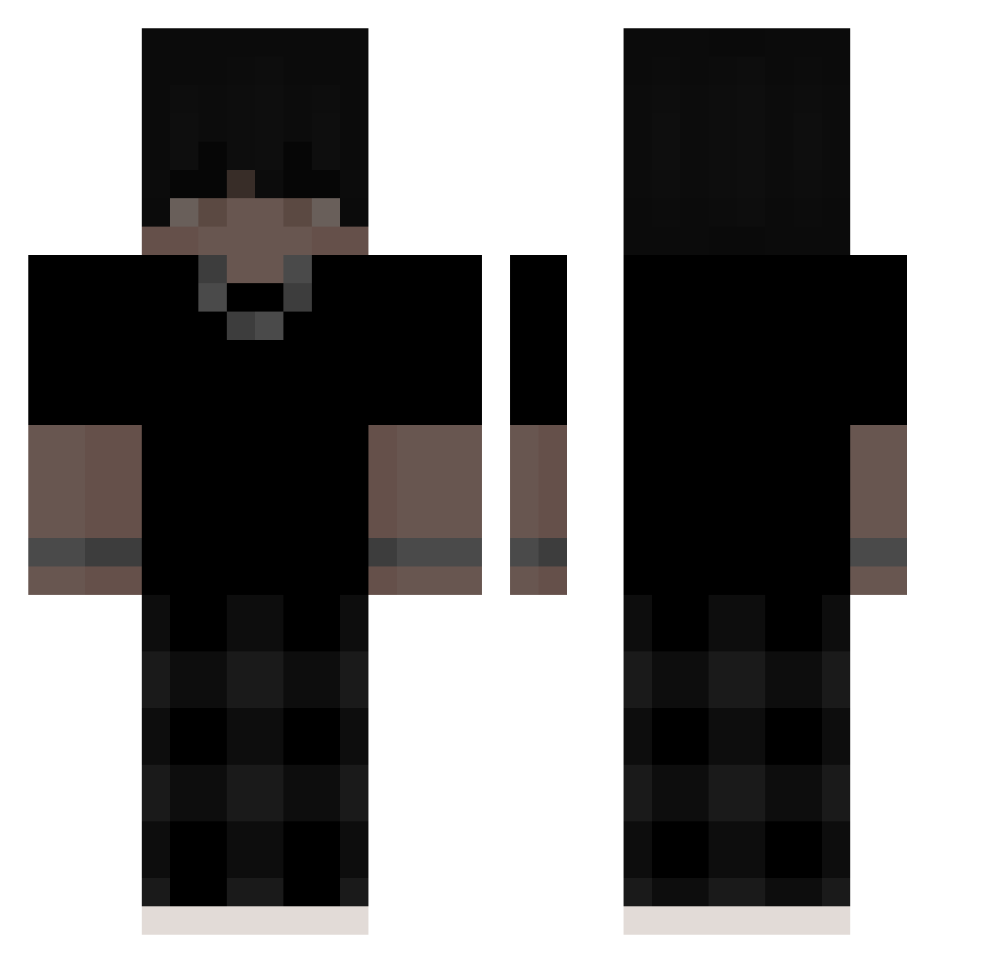 En0j0nerKill3r Minecraft skin, front and back view