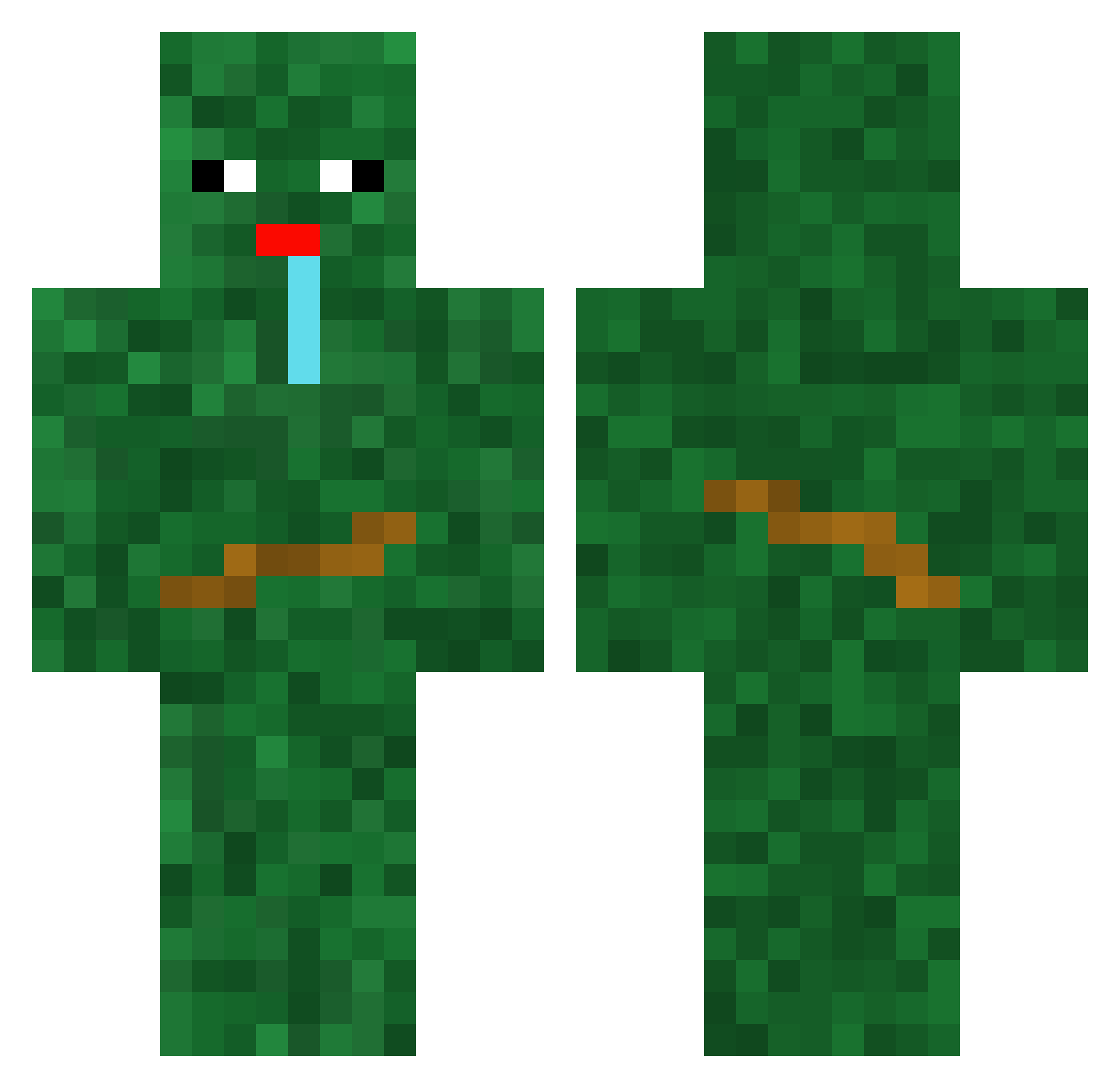MSYee_ Minecraft skin, front and back view