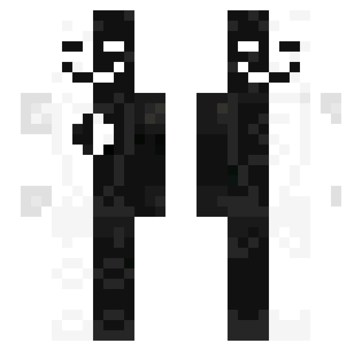 _PickleNick Minecraft skin, front and back view