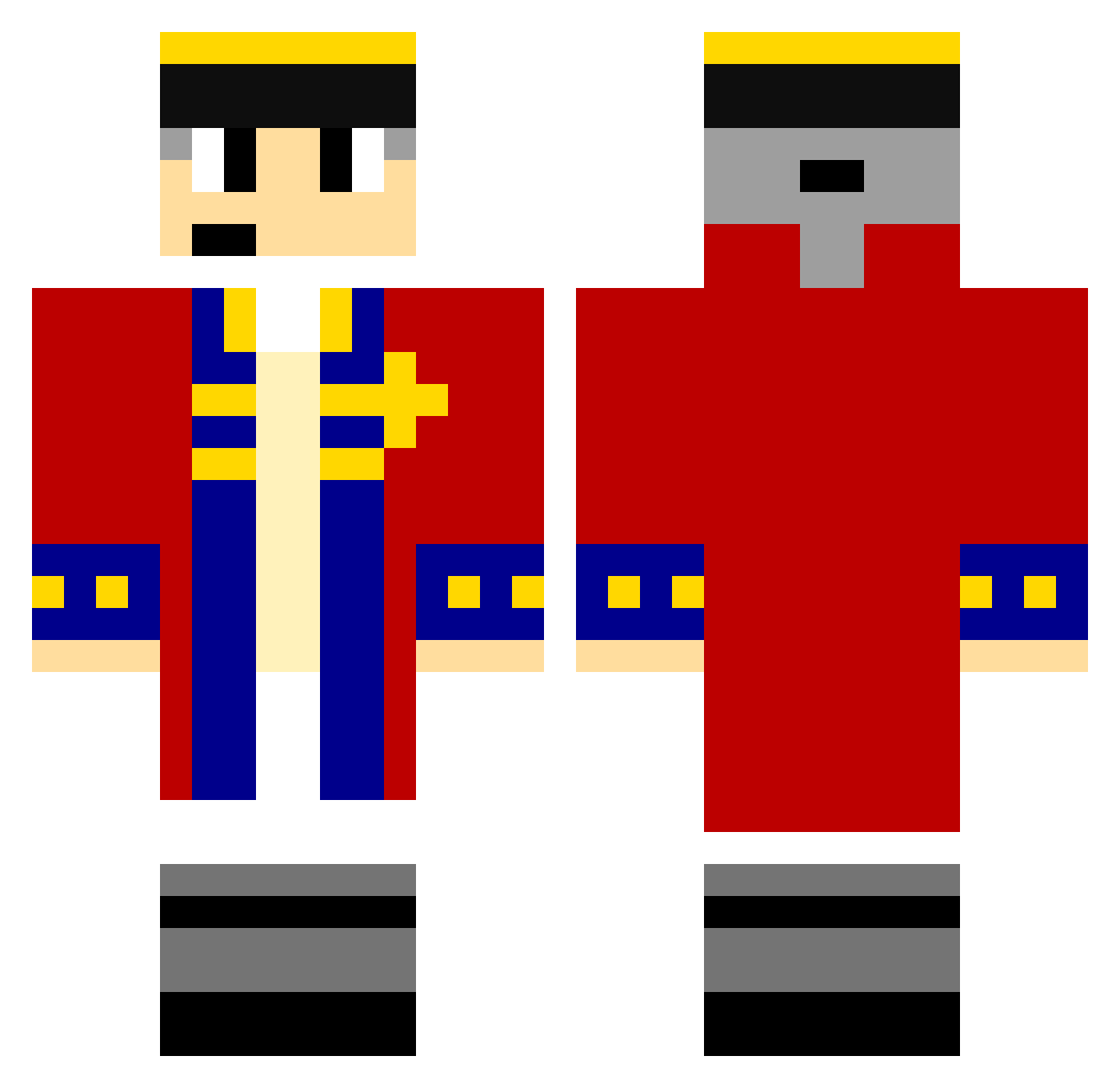 Mijo_Games Minecraft skin, front and back view
