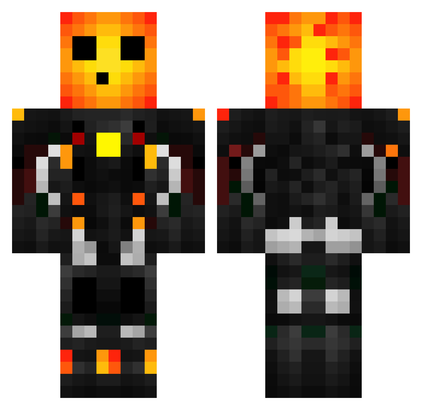 zarpuzzle Minecraft skin, front and back view