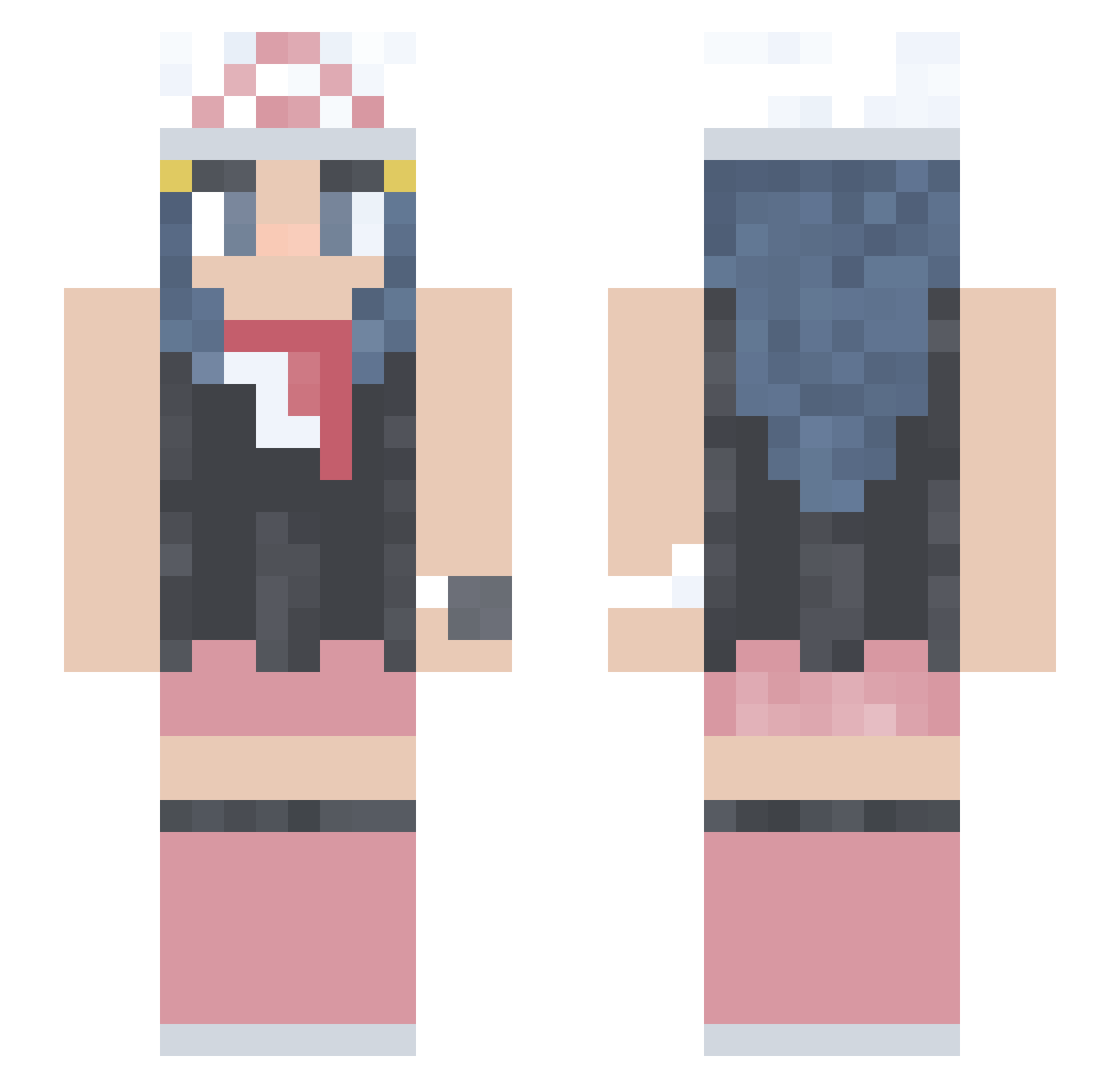 dawnbreaker798 Minecraft skin, front and back view