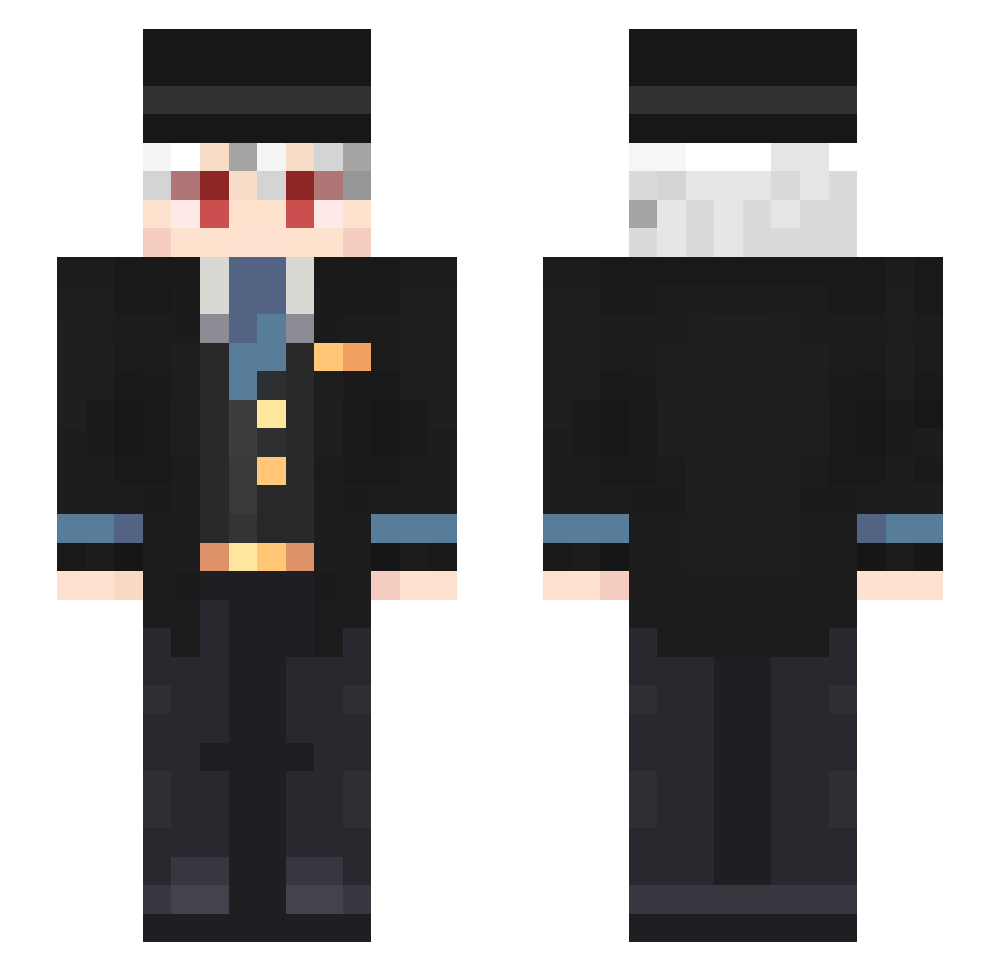 anti_ponchik Minecraft skin, front and back view
