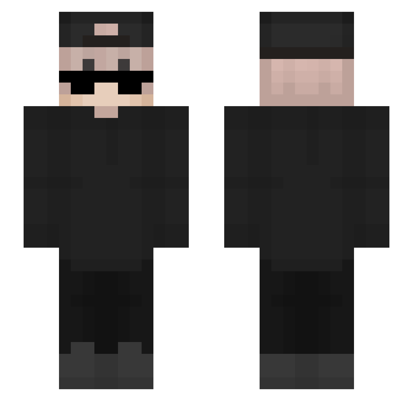 linditixxx Minecraft skin, front and back view