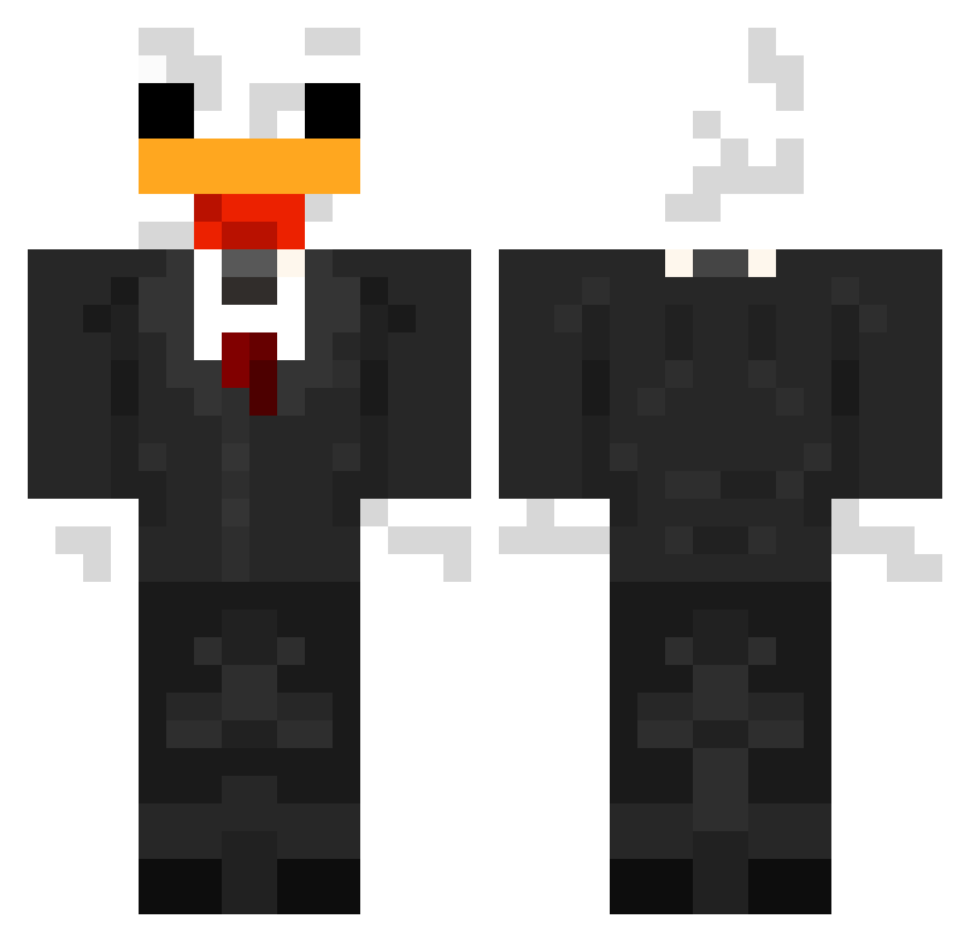 March227 Minecraft skin, front and back view