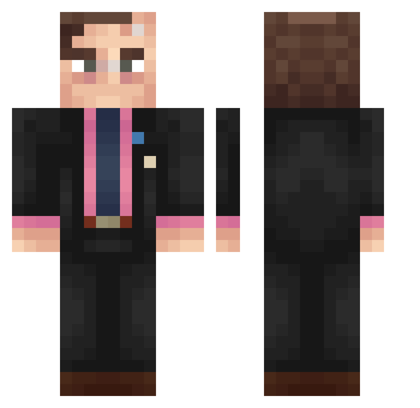 ethanfromtexas15 Minecraft skin, front and back view