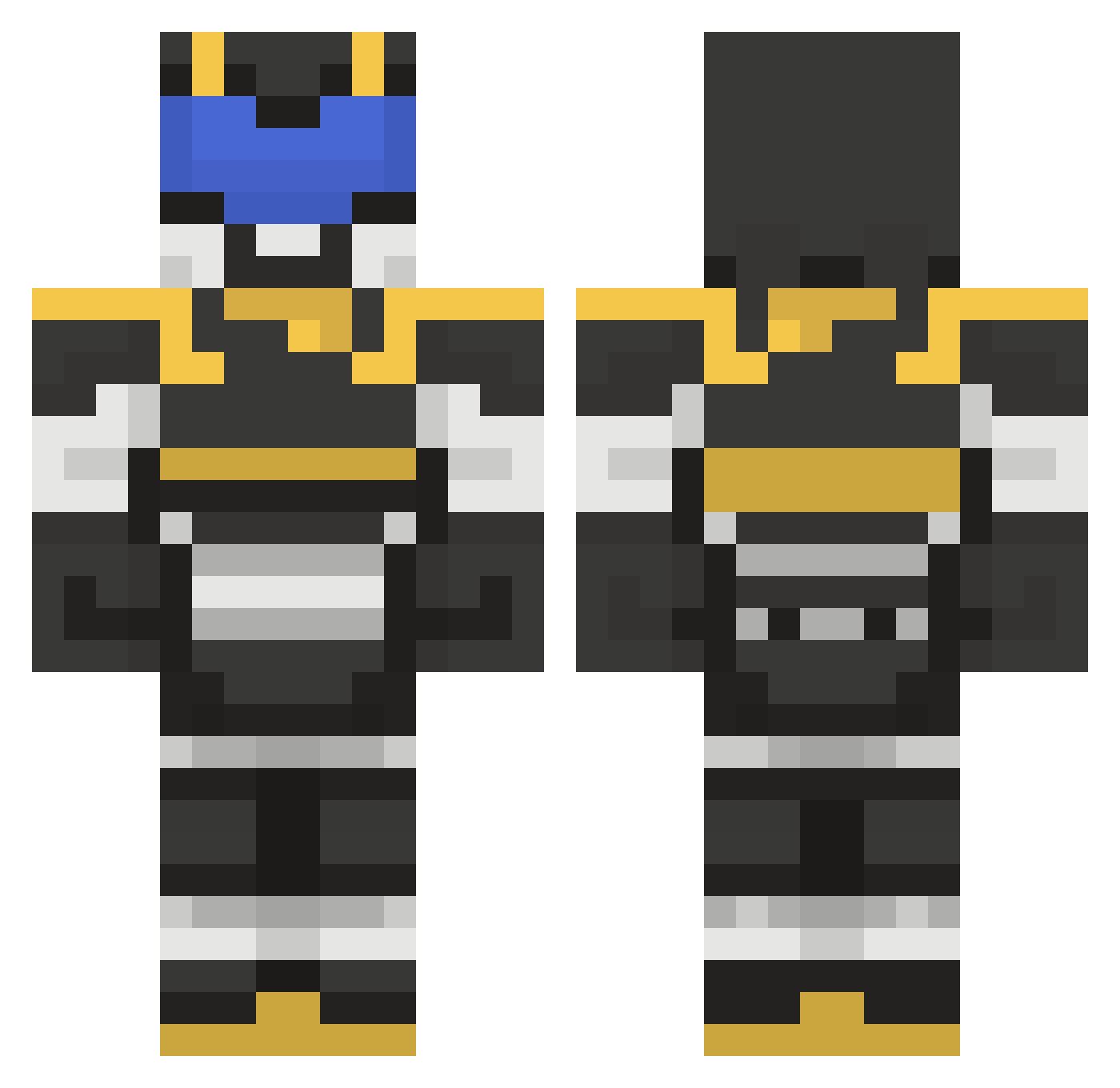 WilsonGLR Minecraft skin, front and back view