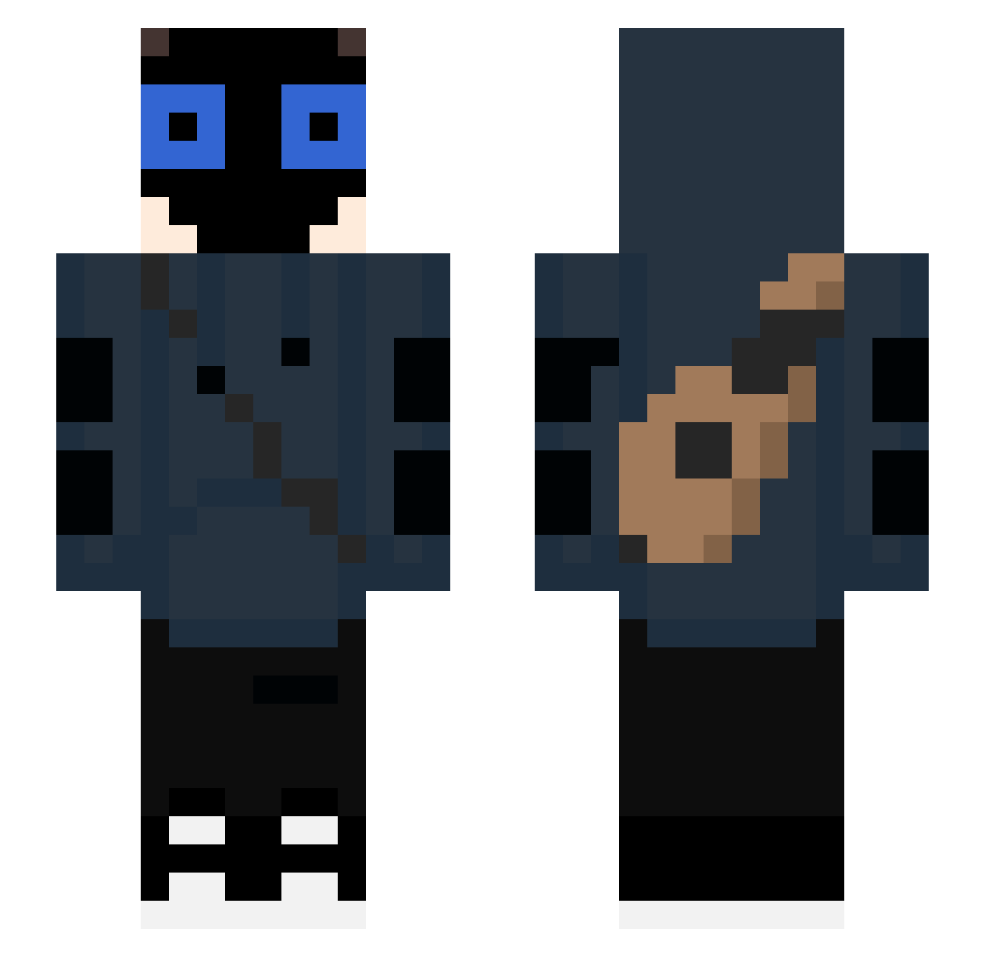 max58713 Minecraft skin, front and back view
