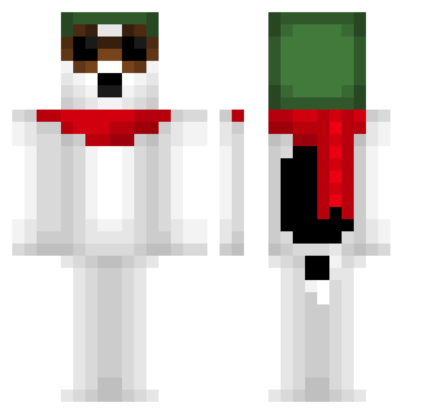 Kiwi_42 Minecraft skin, front and back view