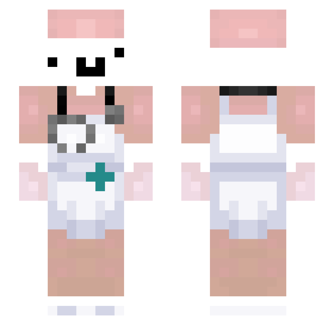Dr_Pinderschloss Minecraft skin, front and back view