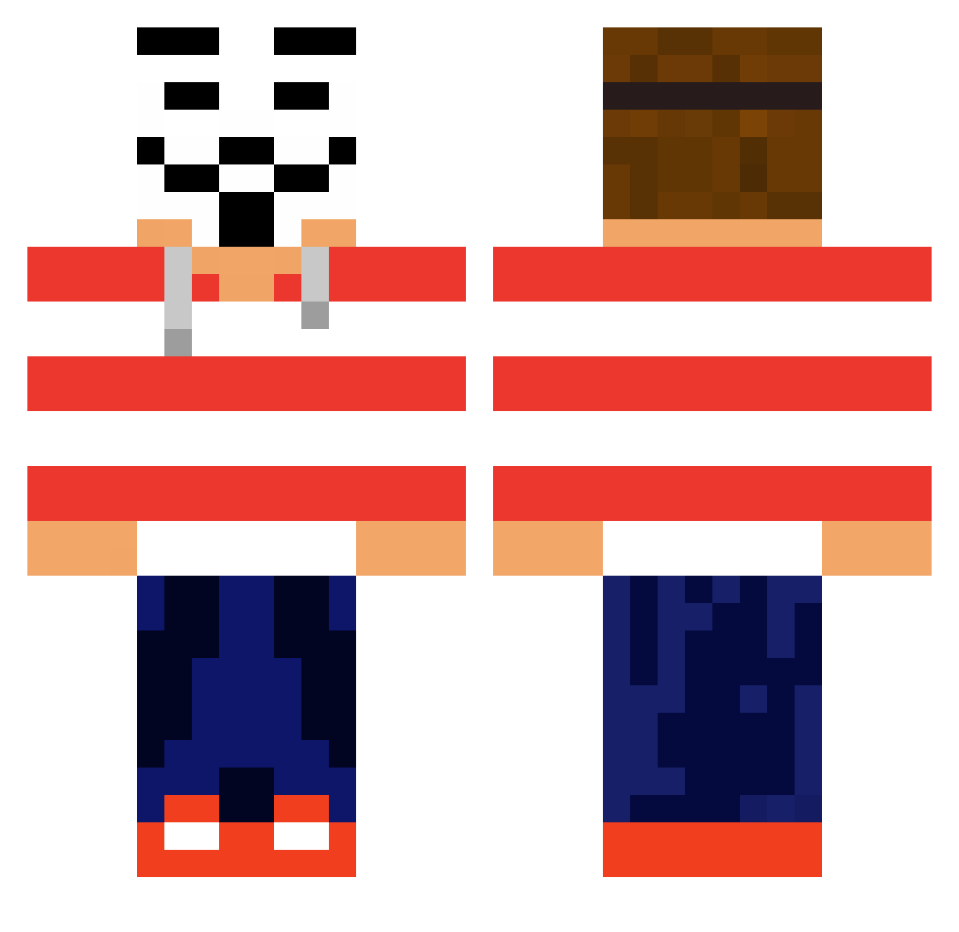 JonasLieng Minecraft skin, front and back view