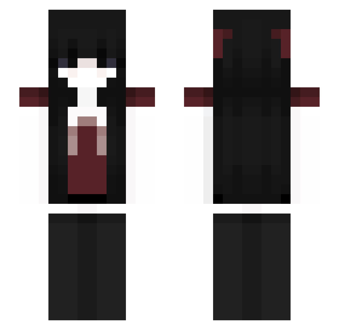 Scentos3 Minecraft skin, front and back view
