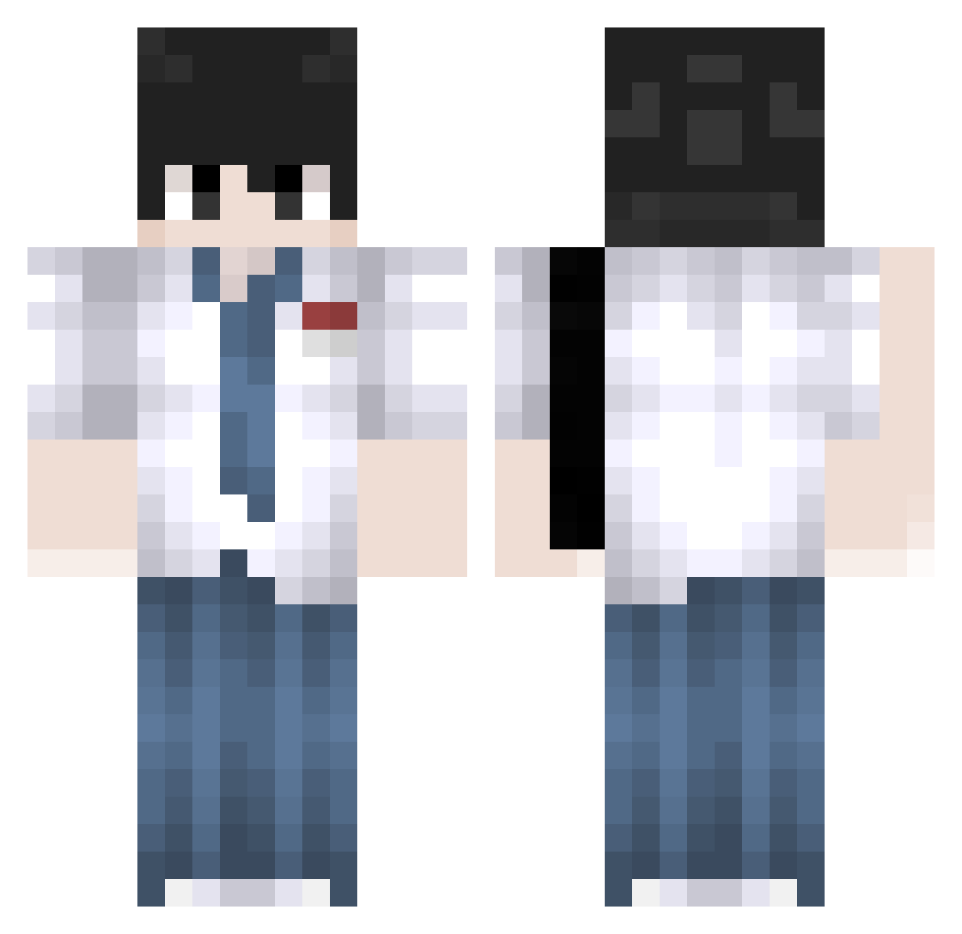 Lobiy1kenobi Minecraft skin, front and back view