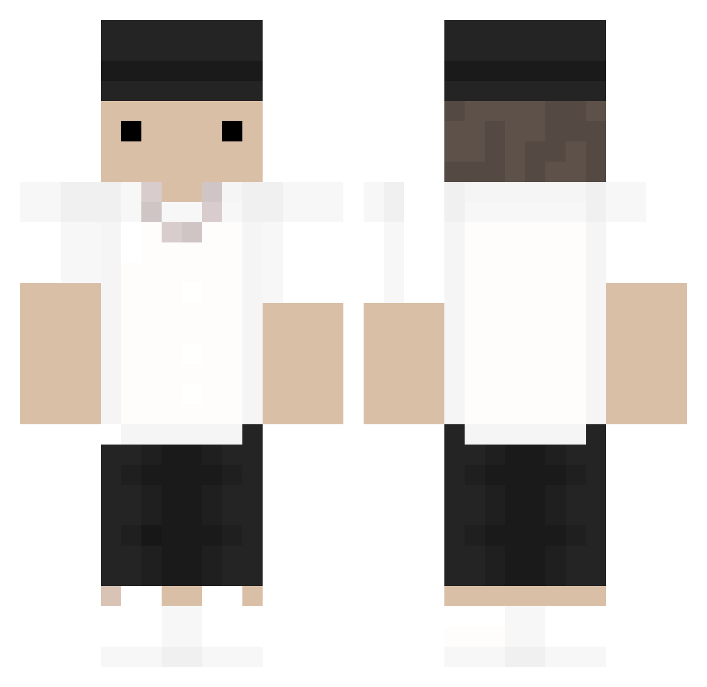 Kon_I_Think Minecraft skin, front and back view