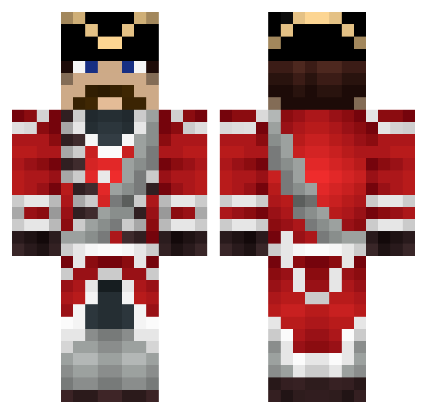 Grepik_ Minecraft skin, front and back view