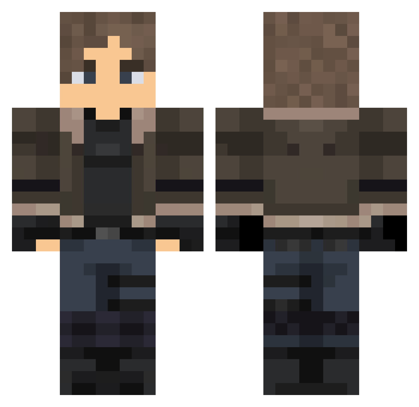 BigDogStar444 Minecraft skin, front and back view